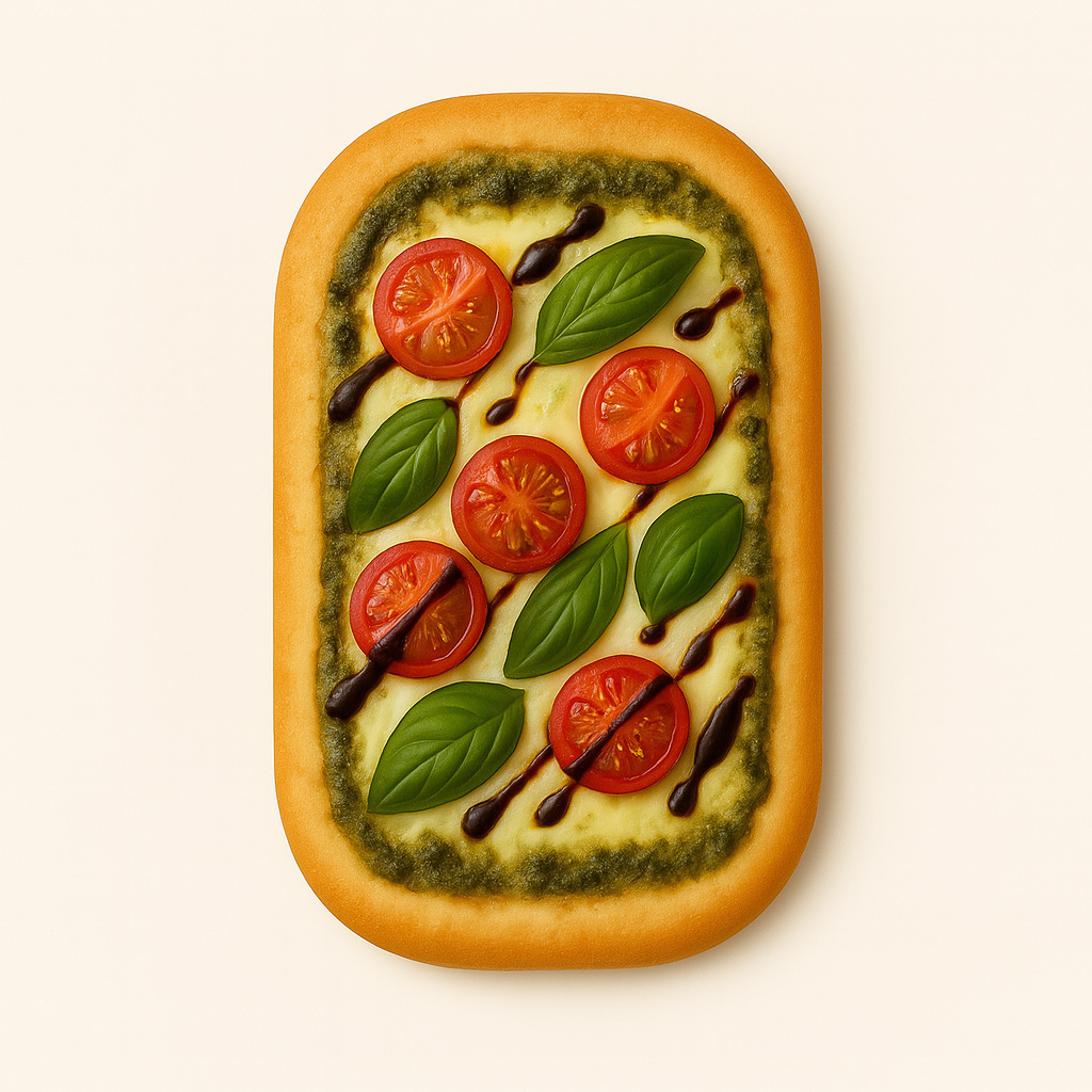 Pesto Caprese Flatbread